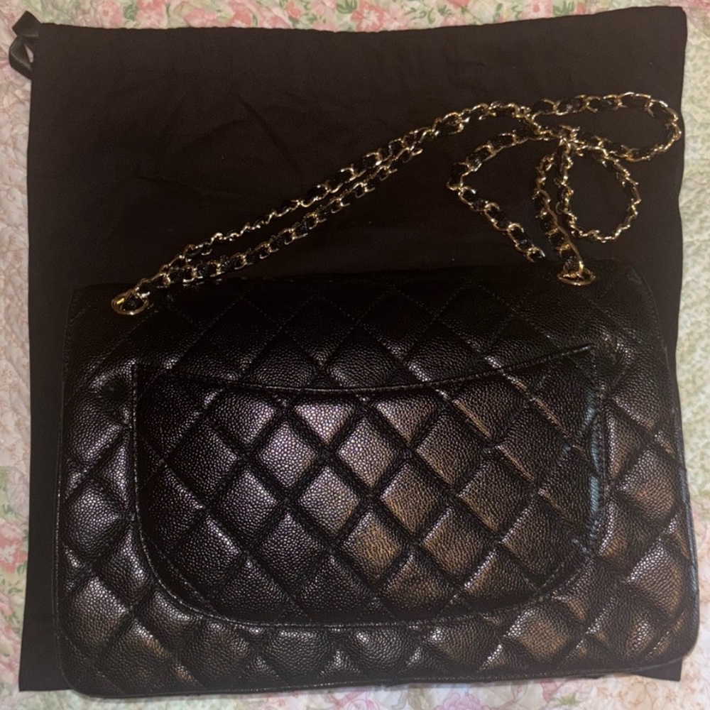 Black Quilted Shoulder Bag